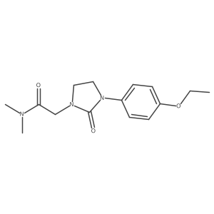 2-[3-(4-ethoxyphenyl)-2-oxoimidazolidin-1-yl]-N,N-dimethylacetamide结构式