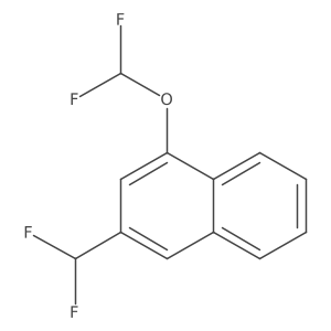 1-(Difluoromethoxy)-3-(difluoromethyl)naphthalene结构式