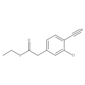 Ethyl 2-(3-chloro-4-cyanophenyl)acetate Structure