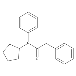 N-cyclopentyl-N,2-diphenylacetamide结构式