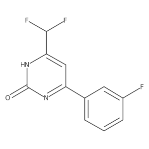 4-(difluoromethyl)-6-(3-fluorophenyl)pyrimidin-2(1H)-one Structure
