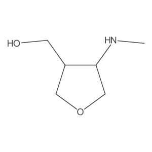 [cis-4-(Methylamino)tetrahydrofuran-3-YL]methanol Structure