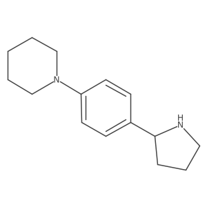 1-(4-(Pyrrolidin-2-YL)phenyl)piperidine结构式