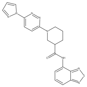 1-(6-(1H-pyrazol-1-yl)pyridazin-3-yl)-N-(benzo[c][1,2,5]thiadiazol-4-yl)piperidine-3-carboxamide Structure