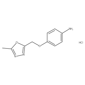 4-[(5-Methyl-1,3,4-oxadiazol-2-yl)methoxy]aniline hydrochloride Structure