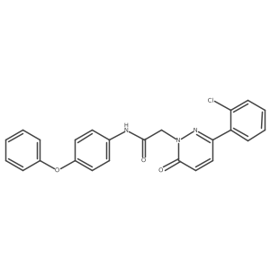 2-[3-(2-chlorophenyl)-6-oxopyridazin-1(6H)-yl]-N-(4-phenoxyphenyl)acetamide Structure