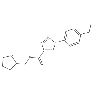 1-(4-ethylphenyl)-N-(tetrahydrofuran-2-ylmethyl)-1H-1,2,3-triazole-4-carboxamide Structure
