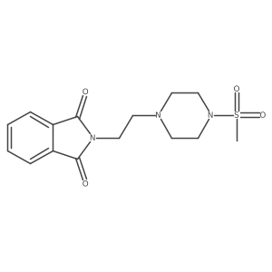 2-[2-[4-(Methylsulfonyl)-1-piperazinyl]ethyl]-1H-isoindole-1,3(2h)-dione Structure