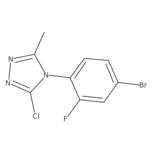 4-(4-bromo-2-fluorophenyl)-3-chloro-5-methyl-4H-1,2,4-triazole Structure