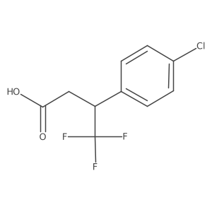 3-(4-Chlorophenyl)-4,4,4-trifluorobutanoic acid Structure