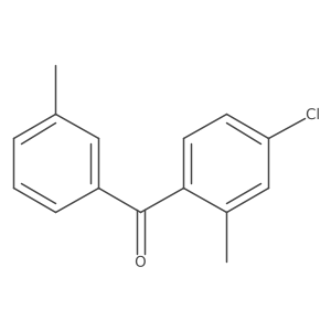 (4-Chloro-2-methyl-phenyl)-m-tolyl-methanone Structure