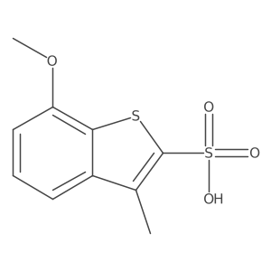 7-Methoxy-3-methylbenzo[b]thiophene-2-sulfonic acid结构式