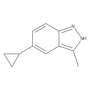5-Cyclopropyl-3-iodo-1H-indazole Structure