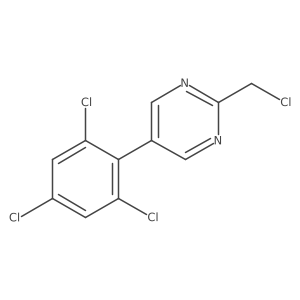 2-(Chloromethyl)-5-(2,4,6-trichlorophenyl)pyrimidine Structure