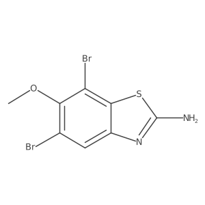 5,7-Dibromo-6-methoxy-1,3-benzothiazol-2-amine Structure