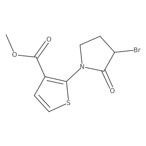 Methyl 2-(3-bromo-2-oxopyrrolidin-1-yl)thiophene-3-carboxylate Structure