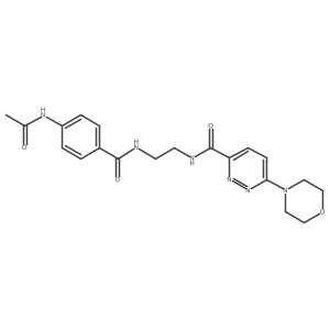 N-(2-(4-acetamidobenzamido)ethyl)-6-morpholinopyridazine-3-carboxamide Structure