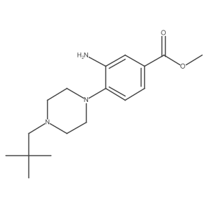 Methyl 3-amino-4-[4-(2,2-dimethylpropyl)piperazin-1-yl]benzoate Structure
