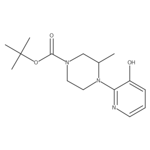 tert-Butyl 4-(3-hydroxypyridin-2-yl)-3-methylpiperazine-1-carboxylate结构式
