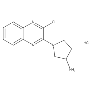 (S)-1-(3-chloroquinoxalin-2-yl)pyrrolidin-3-amine hydrochloride Structure