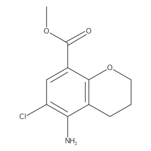 methyl 5-amino-6-chloro-3,4-dihydro-2H-chromene-8-carboxylate Structure