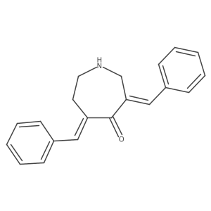 3,5-Di((E)-benzylidene)azepan-4-one结构式