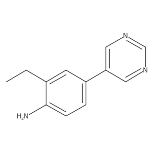 2-Ethyl-4-pyrimidin-5-ylaniline结构式