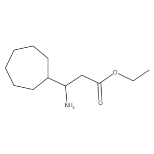 Ethyl 3-amino-3-cycloheptylpropanoate结构式