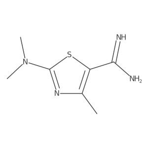 2-(Dimethylamino)-4-methyl-1,3-thiazole-5-carboximidamide结构式
