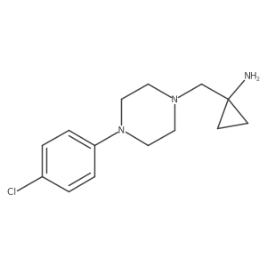 1-{[4-(4-Chlorophenyl)piperazin-1-yl]methyl}cyclopropan-1-amine Structure