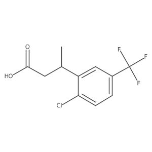 3-[2-Chloro-5-(trifluoromethyl)phenyl]butanoic acid Structure