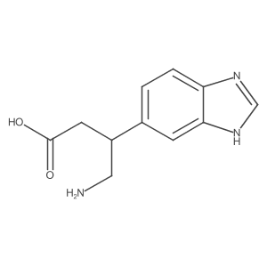 4-amino-3-(1H-1,3-benzodiazol-5-yl)butanoic acid结构式