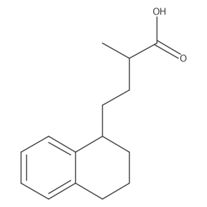 2-Methyl-4-(1,2,3,4-tetrahydronaphthalen-1-yl)butanoic acid Structure