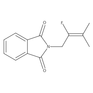 2-(2-Fluoro-3-methyl-but-2-enyl)-isoindole-1,3-dione结构式
