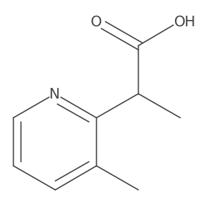 2-(3-Methylpyridin-2-yl)propanoic acid结构式
