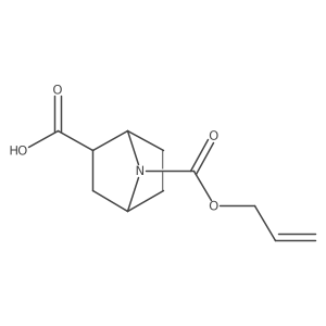 7-[(Prop-2-en-1-yloxy)carbonyl]-7-azabicyclo[2.2.1]heptane-2-carboxylic acid结构式