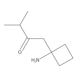 1-(1-Aminocyclobutyl)-3-methylbutan-2-one Structure