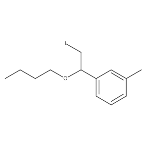 1-(1-Butoxy-2-iodoethyl)-3-methylbenzene结构式