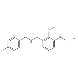 (2,3-Dimethoxybenzyl)(4-fluorobenzyl)amine hydrobromide Structure