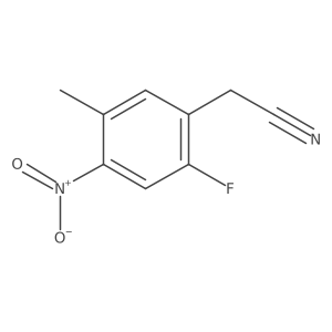 2-Fluoro-5-methyl-4-nitrophenylacetonitrile Structure