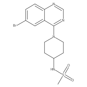 N-[1-(6-bromoquinazolin-4-yl)piperidin-4-yl]methanesulfonamide Structure