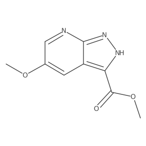 methyl 5-methoxy-1H-pyrazolo[3,4-b]pyridine-3-carboxylate结构式