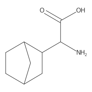 (2S)-2-Amino-2-{bicyclo[2.2.1]heptan-2-yl}acetic acid结构式