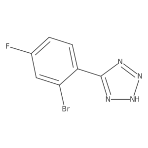 5-(2-Bromo-4-fluorophenyl)-2H-tetrazole Structure