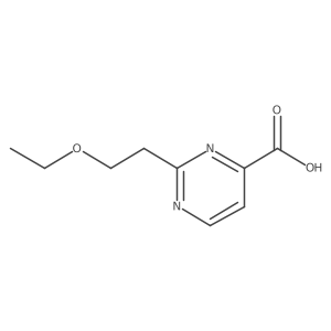 2-(2-Ethoxyethyl)pyrimidine-4-carboxylic acid Structure