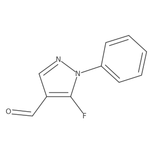 5-fluoro-1-phenyl-1H-pyrazole-4-carbaldehyde Structure
