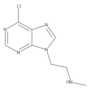 [2-(6-Chloro-9H-purin-9-yl)ethyl](methyl)amine结构式