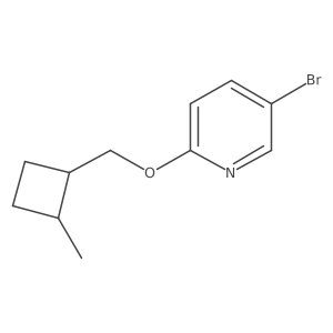 5-Bromo-2-((2-methylcyclobutyl)methoxy)pyridine Structure