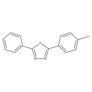 2-(4-Chlorophenyl)-5-phenyl-1,3,4-thiadiazole Structure