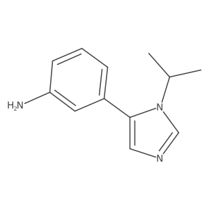 3-[1-(Propan-2-yl)-1H-imidazol-5-yl]aniline Structure